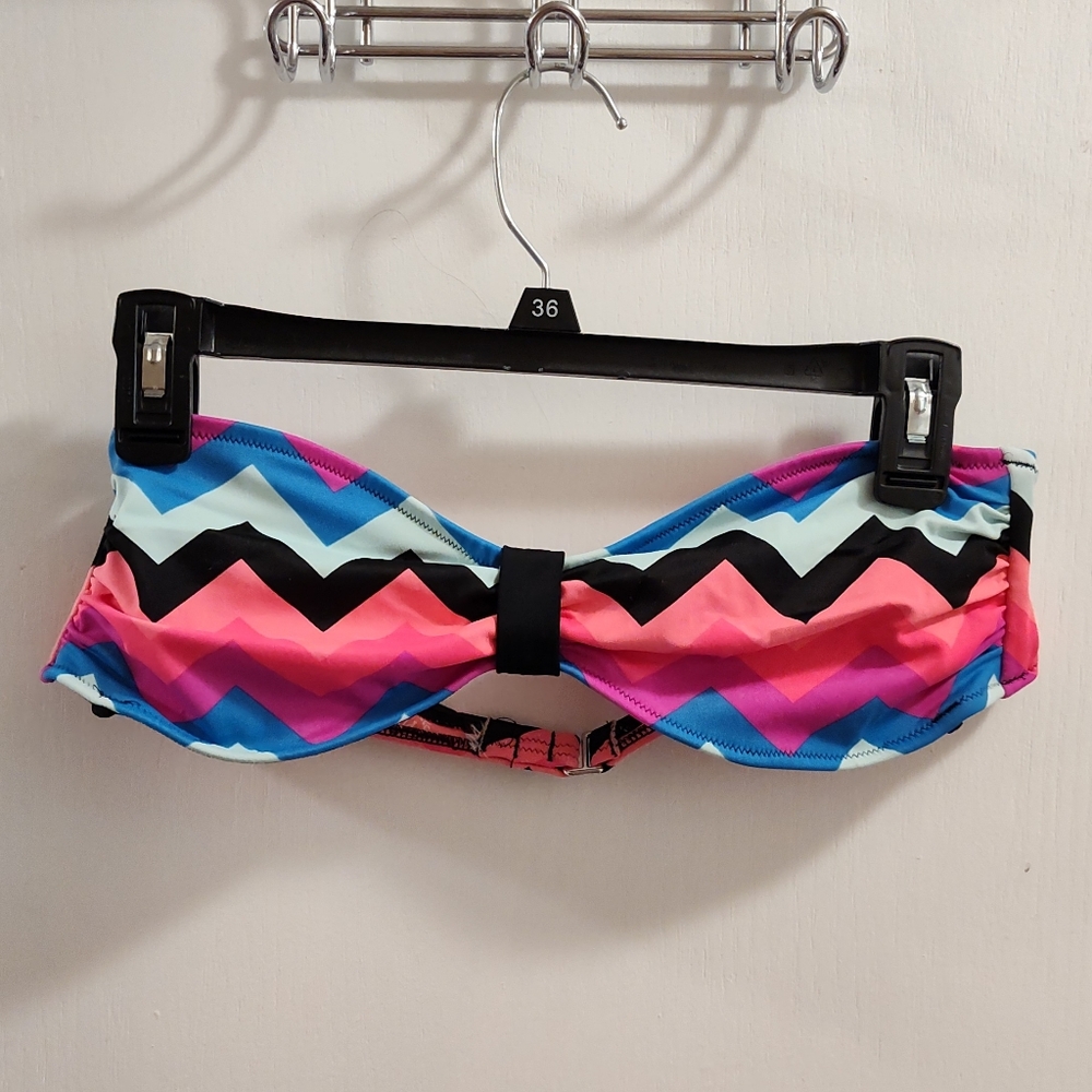 Pink Colorful Bikini Top